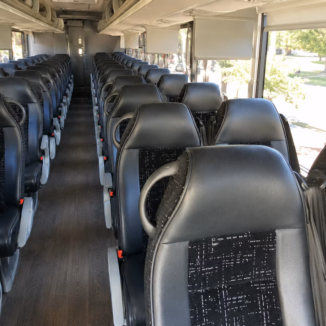 lawrence charter bus interior gallery