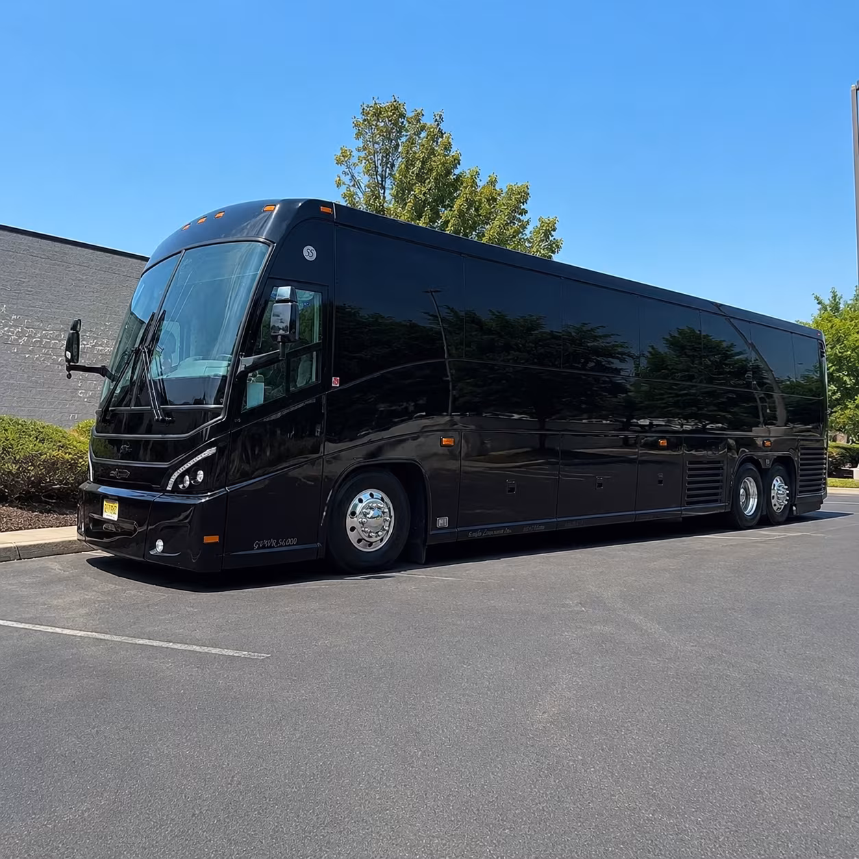 lawrence charter bus services exterior