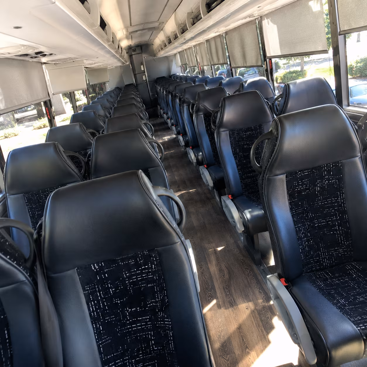 lawrence charter bus services interior